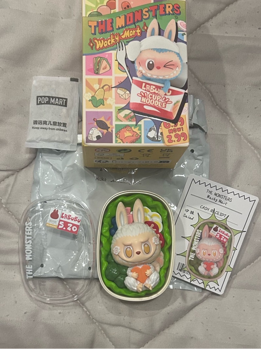 Pop Mart The Monsters Wacky Mart Labubu Figurine - Salad